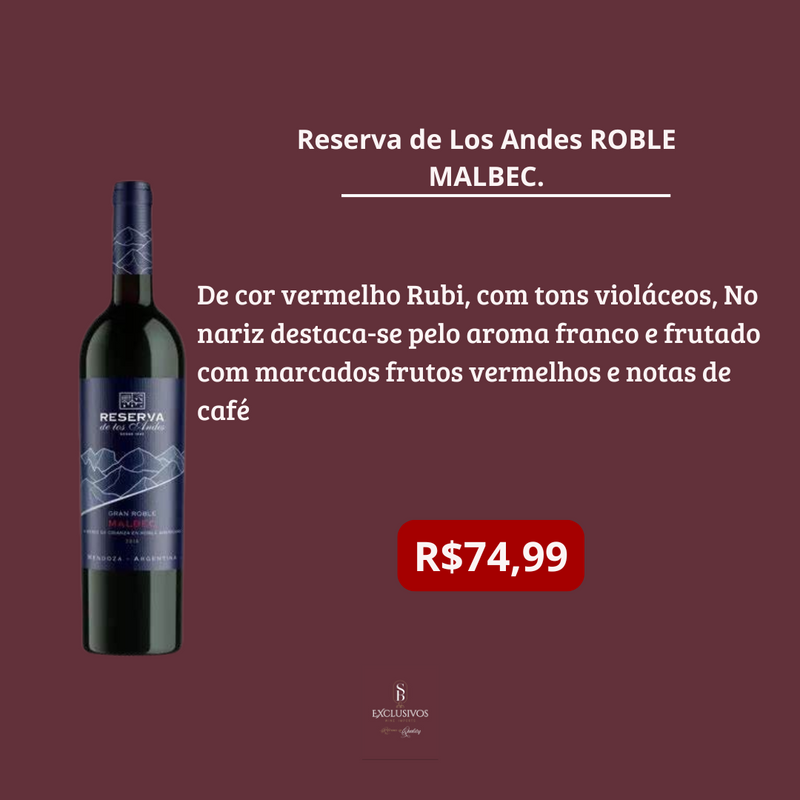 Reserva de Los Andes ROBLE MALBEC.