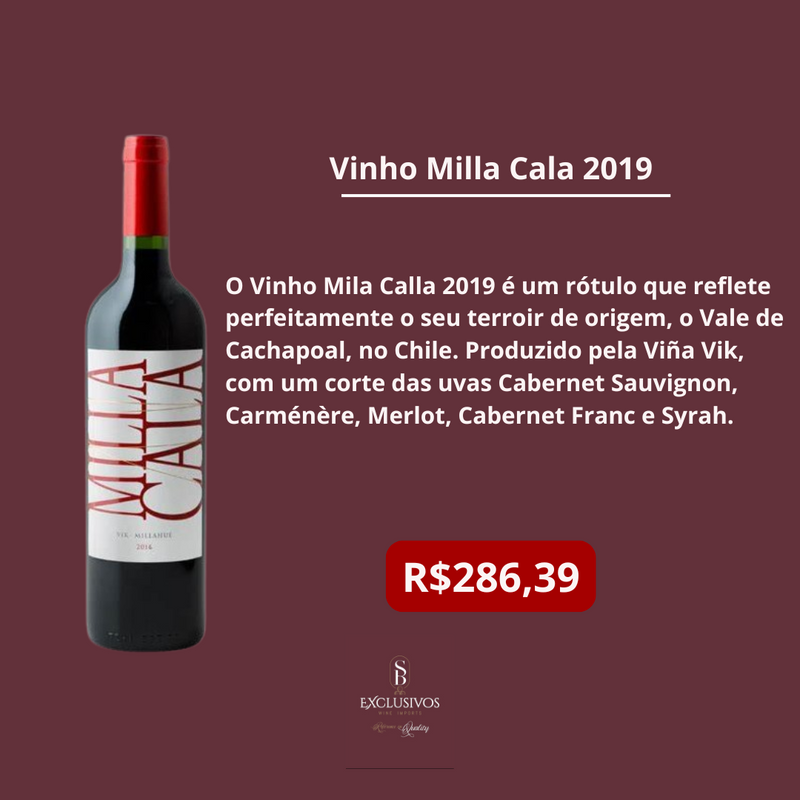 Vinho Milla Cala 2019