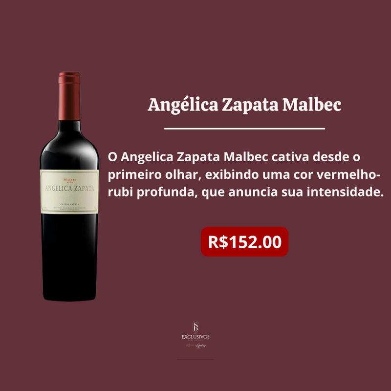 Angélica Zapata Malbec Alta vinho 750ml